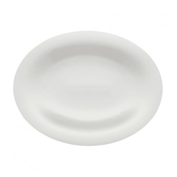 Alessi Ku Soikea Tarjoiluvati Valkoinen 360x300 Mm