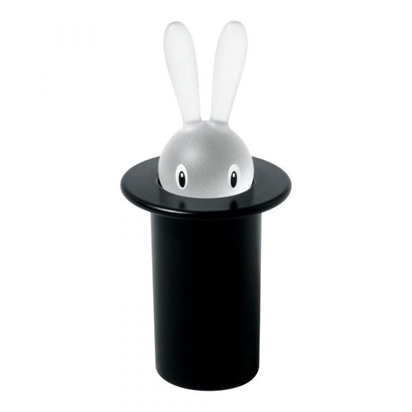 Alessi Magic Bunny Hammastikkuteline Musta