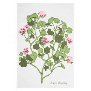 Almedahls Pelargonia Keittiöpyyhe Vaaleanpunainen 47x70 Cm