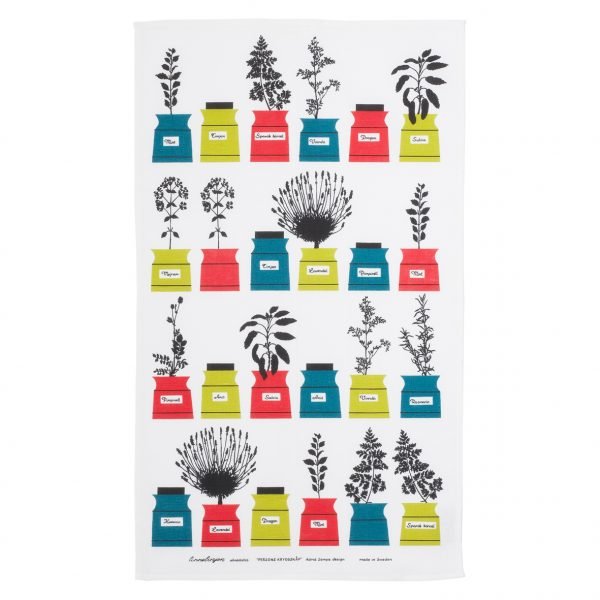 Almedahls Perssons Kryddskåp Keittiöpyyhe Lime 47x70 Cm
