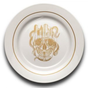 Anitha Schulman Nobel Skull Asetti Dirty Gold Ø19 Cm