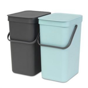 Brabantia Paparikori "SORT & GO" 2x12 L Minttu/antrasiitti