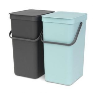 Brabantia Paparikori "SORT & GO" 2x16L Minttu/antrasiitti