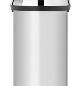 Brabantia Touch Bin® 60 L Briliant Steel kansi Metallic Grey