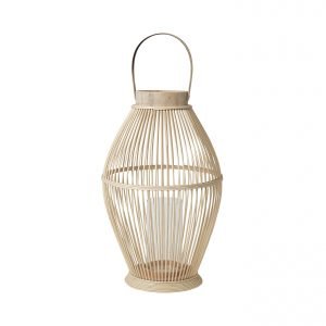 Broste Cage Kynttilälyhty Bambu / Lasi 52 Cm