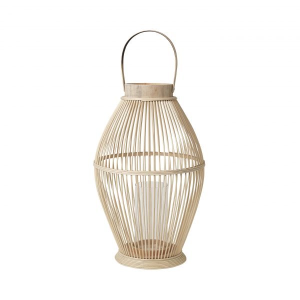 Broste Cage Kynttilälyhty Bambu / Lasi 52 Cm