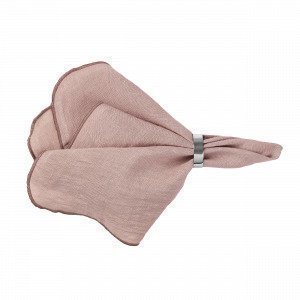 Broste Copenhagen Eko Gracie Pink Pellavalautasliina 45x45 Cm