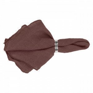 Broste Copenhagen Gracie Eco Napkin Lautasliina Burgundy 45x45 Cm