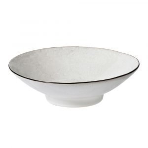 Broste Copenhagen Hessian Kulho Valkoinen / Ruskea 31 Cm