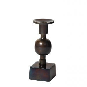 Broste Globe Kynttilänjalka Musta 13 Cm