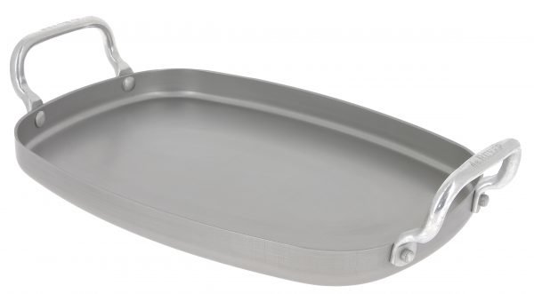 De Buyer Smooth Mineral B Plancha Grillipannu Hiiliteräs Harmaa 38x26 Cm