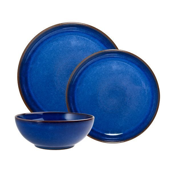 Denby Imperial Blue Aamiais Setti 12-Osainen