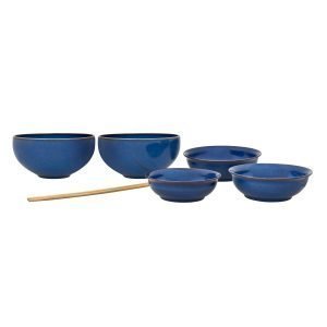 Denby Imperial Blue Asian Ruoka Astiasto 7-Osainen