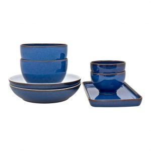 Denby Imperial Blue Ruoka Astiasto 7-Osainen