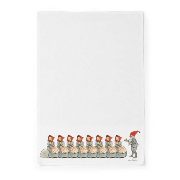 Design House Stockholm Elsa Beskow Keittiöpyyhe Elf Family 45x65 Cm