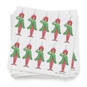 Design House Stockholm Elsa Beskow servetit Rädisa 20-pack