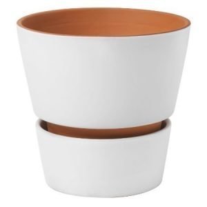 Design House Stockholm Open Flower Pot ruukku valkoinen