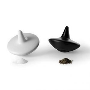 Design House Stockholm Toupie suola- ja pippurimylly musta/valkoinen