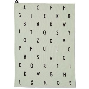 Design Letters Arne Jacobsen Keittiöpyyhe Vintage Abc Dusty Green