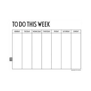 Design Letters Weekly Planner Vihko