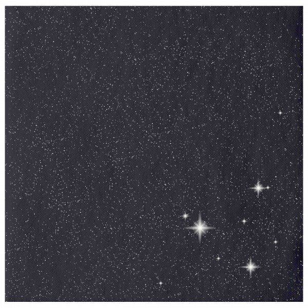 Duni Brilliance Napkins Lautasliina Musta 40x40 Cm
