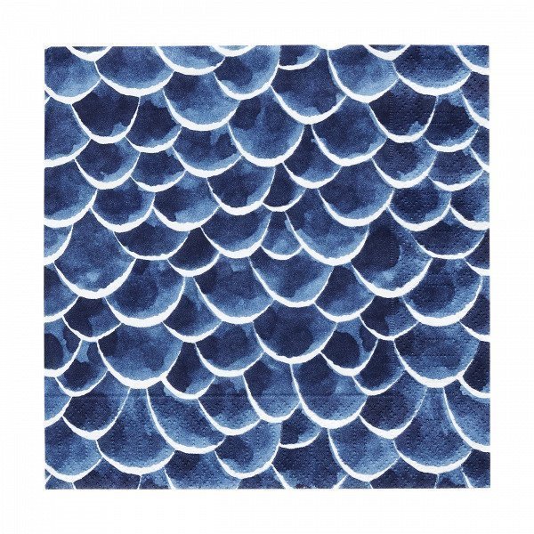 Emma Von Brömssen Fjäder Napkins Lautasliina Sininen 33x33 Cm