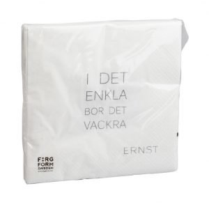 Ernst Servetti Enkla / Ljuspunkter Valkoinen 33 Cm 20 Kpl