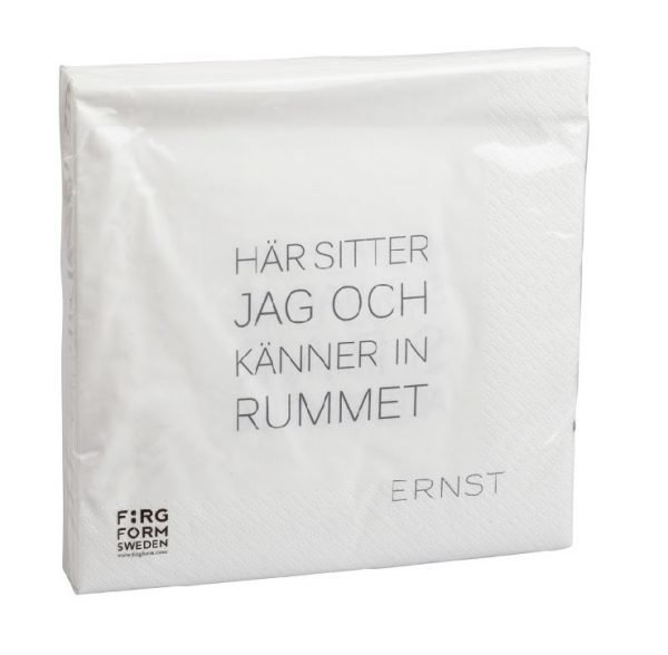 Ernst Servetti Rummet / Tid Valkoinen 33 Cm 20 Kpl
