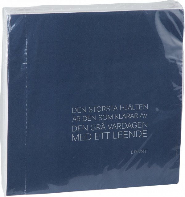 Ernst Servetti Sitaatilla Sininen 40x40 Cm