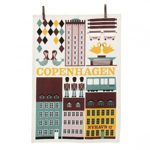 Ferm Living Copenhagen Keittiöpyyhe Multi 50x70 Cm