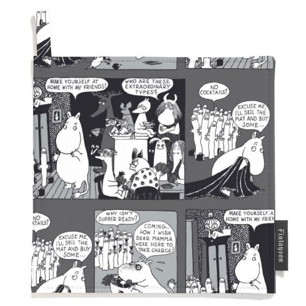 Finlayson Mumin Pannulappu Harmaa 22x22 Cm 2-Pakkaus