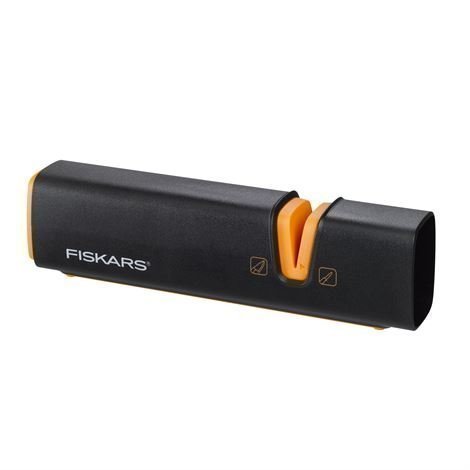 Fiskars Edge Roll-Sharp Veitsenteroitin Musta