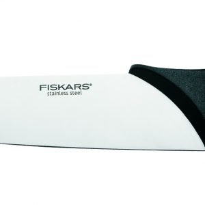 Fiskars Essential Keittiöveitsi Ruostumaton Teräs Musta 21 Cm