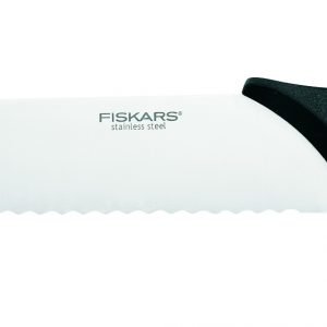 Fiskars Essential Leipäveitsi Ruostumaton Teräs Musta 23 Cm