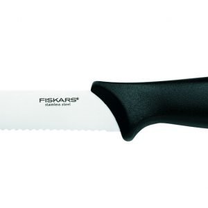 Fiskars Essential Tomaattiveitsi Ruostumaton Teräs Musta 12 Cm