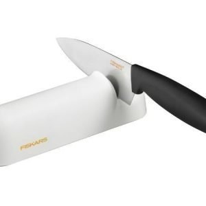 Fiskars Functional Form Roll-Sharp veitsenteroitin valkoinen