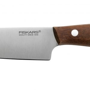 Fiskars Norr Vihannesveitsi Puukahvalla Ruostumaton Teräs 12 Cm