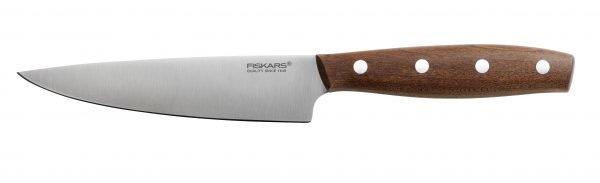 Fiskars Norr Vihannesveitsi Puukahvalla Ruostumaton Teräs 12 Cm