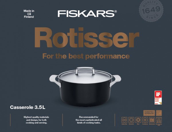 Fiskars Rotisser Kannelinen Kattila 3.5 L