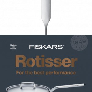 Fiskars Rotisser Kannellinen Paistokasari Musta 26 Cm