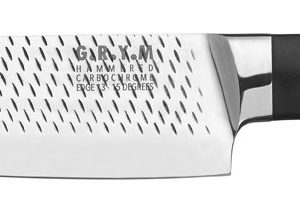 G.R.Y.M Hammered Carbochrome Santoku Veitsi Ruostumaton Teräs 17 Cm