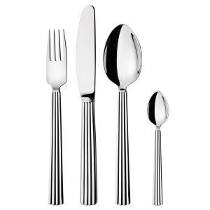 Georg Jensen Aterinsetti Bernadotte Ruostumaton Teräs 16-Osainen