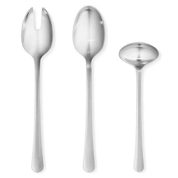 Georg Jensen Copenhagen Tarjoiluaterimet Teräs 3-Osainen