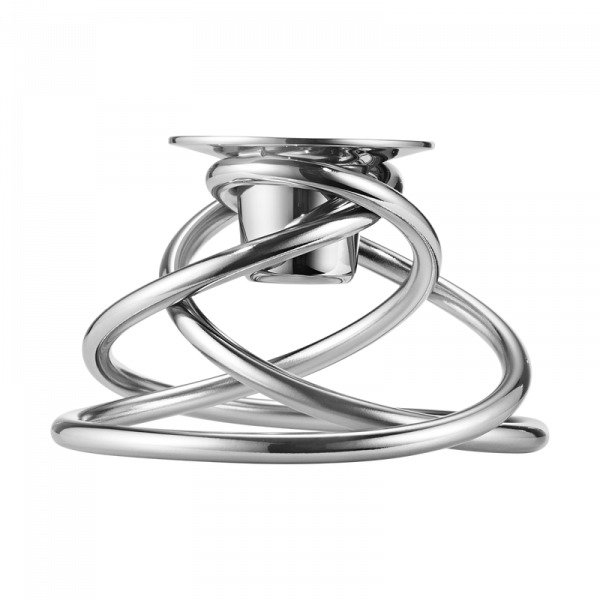 Georg Jensen Glow Kynttilänjalka Ruostumaton Teräs 6.5 Cm