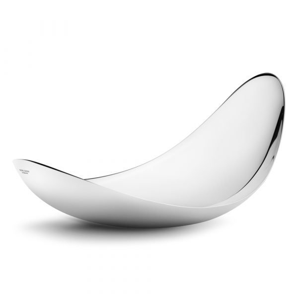 Georg Jensen Leaf Kiillotettu Tarjoiluvati Iso