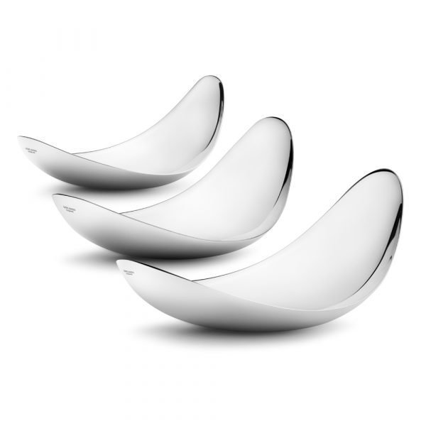 Georg Jensen Leaf Kiiltävä 3-Pakkaus