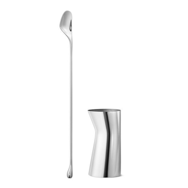 Georg Jensen Sky Lahjasetti Cocktail Lusikka & Shottilasi