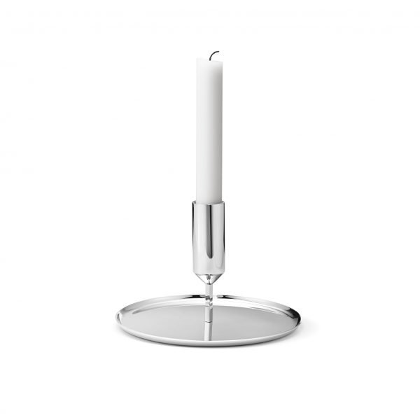 Georg Jensen Tunes Kynttilänjalka Ruostumaton Teräs 11 Cm