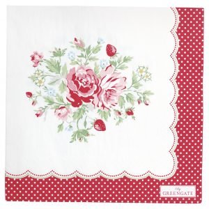 Greengate Servetti Mary Valkoinen 33x33 Cm 20 Kpl