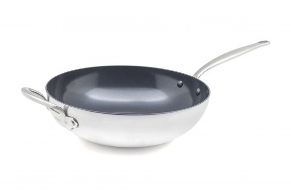 Greenpan Barcelona Evershine Wokkipannu Ruostumaton Teräs 30 Cm